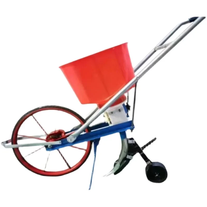Fertilization peanut corn agricultural multi-functional hand push soybean wheat sowing top dressing machine