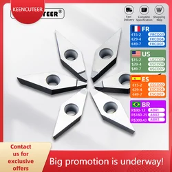 1pcs Diamond PCD extrusion blade VCGT160404 VCGT160408 VCGT160412 PCD CNC blade tool for automobile wheel extrusion