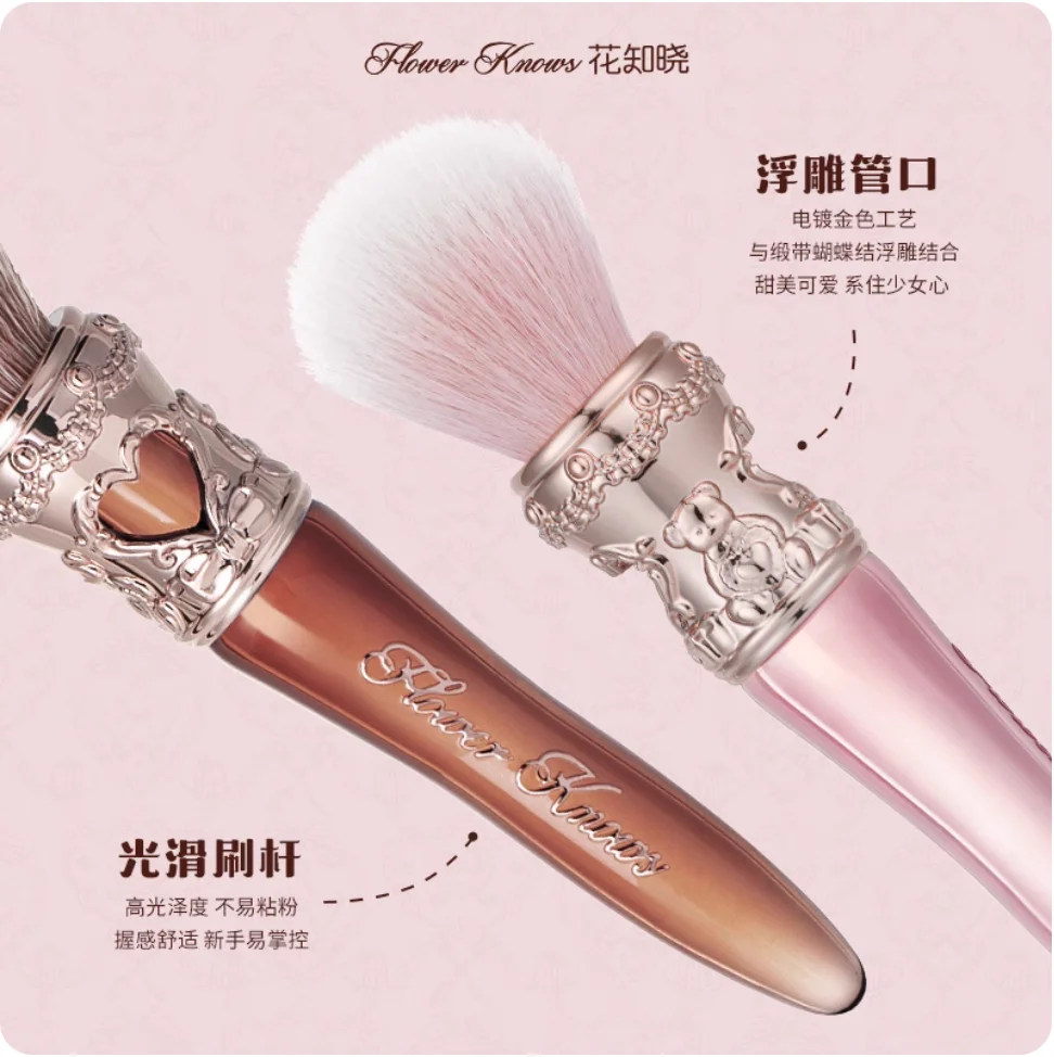 Flower Knows Blush Brush The Sweetie Bear Collection pennello Strumenti per il trucco