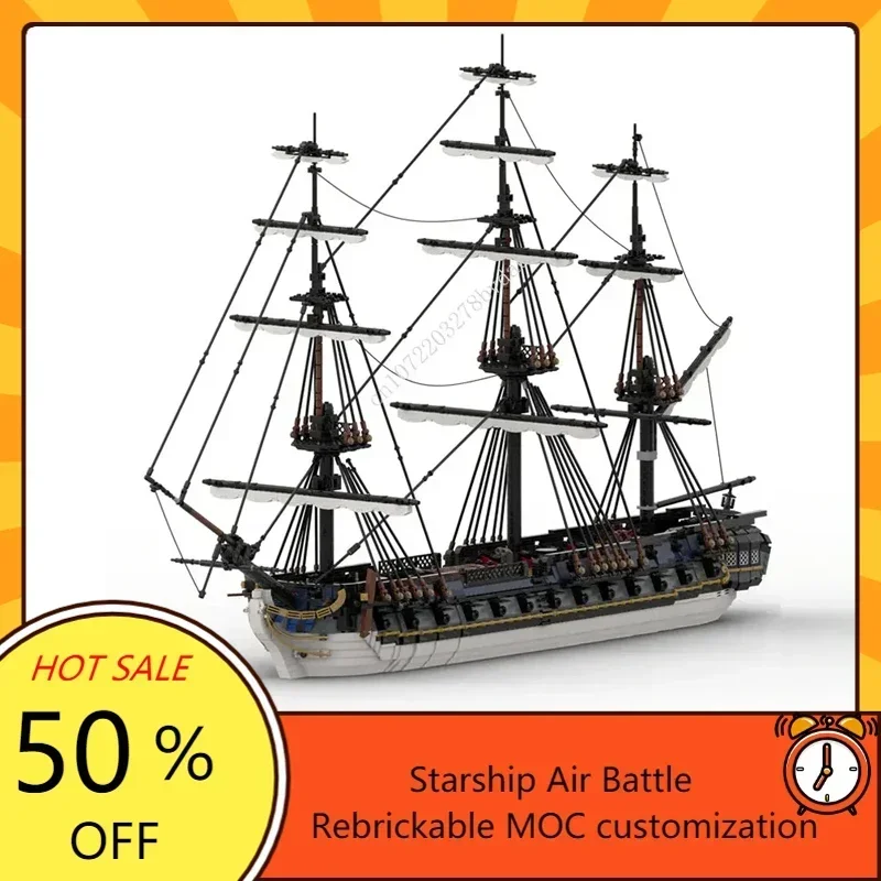 7273PCS MOC French Frigate Surveillante warship Building Blocks Model Technical Bricks Set DIY Assembly Kids Puzzle Toys Gifts