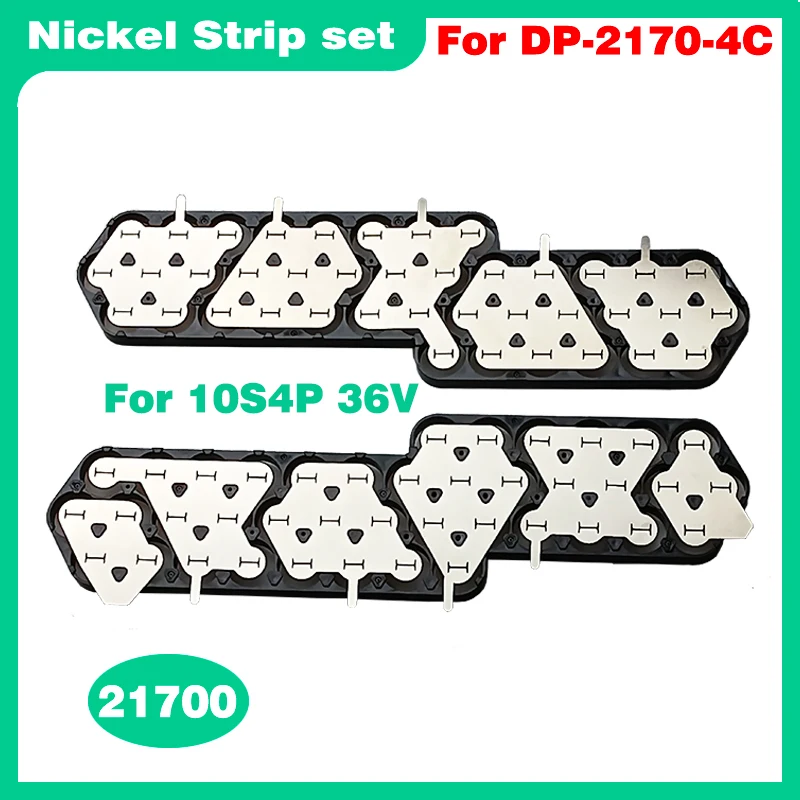 Nickel Strip for 21700 10S4P 13S3P Polly DP-4C Box 0.15mm for 36V 48V E-bike Battery Pack Welding Strips for Replacement DIY