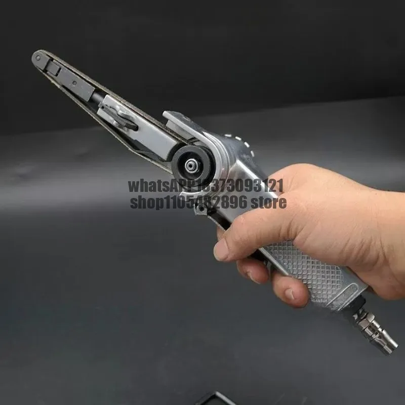 PM-S1 Pneumatic Sanding Belt Machine, 1-inch Sandpaper Machine, Polishing Machine, 10*330mm Sanding and Grinding Machine
