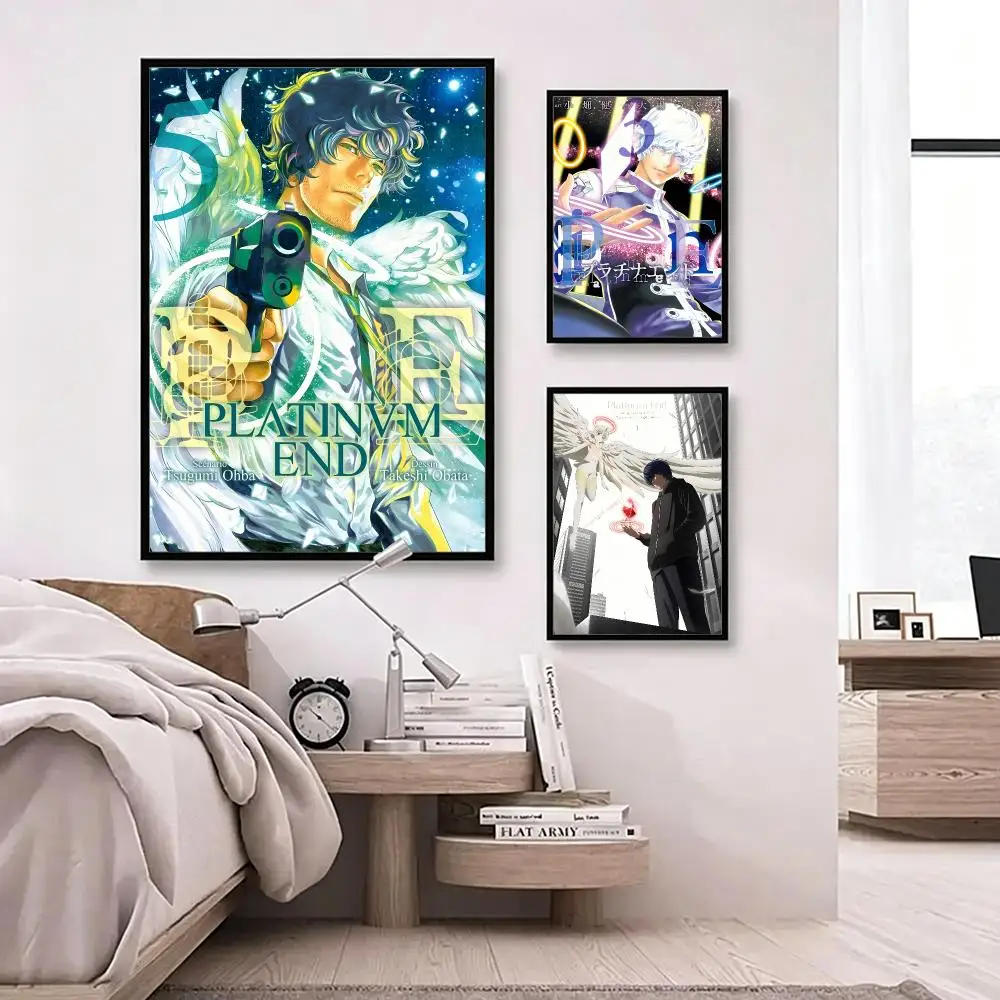 anime Platinum End Poster Poster HD Waterproof Self-adhesive Art Print Wall Decor for Bedroom Living Room Gift