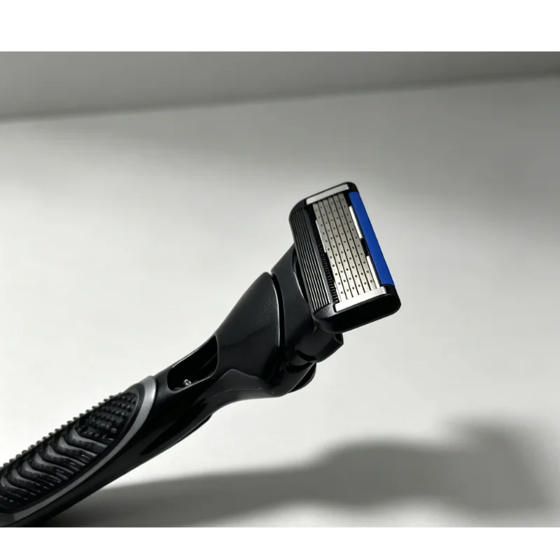 LIDIXIANG Men Manual Razor Set, 6‑Layer Blue Blade Cartridge With Non‑Slip Handle 6CR13 Stainless Steel For Men Shaving