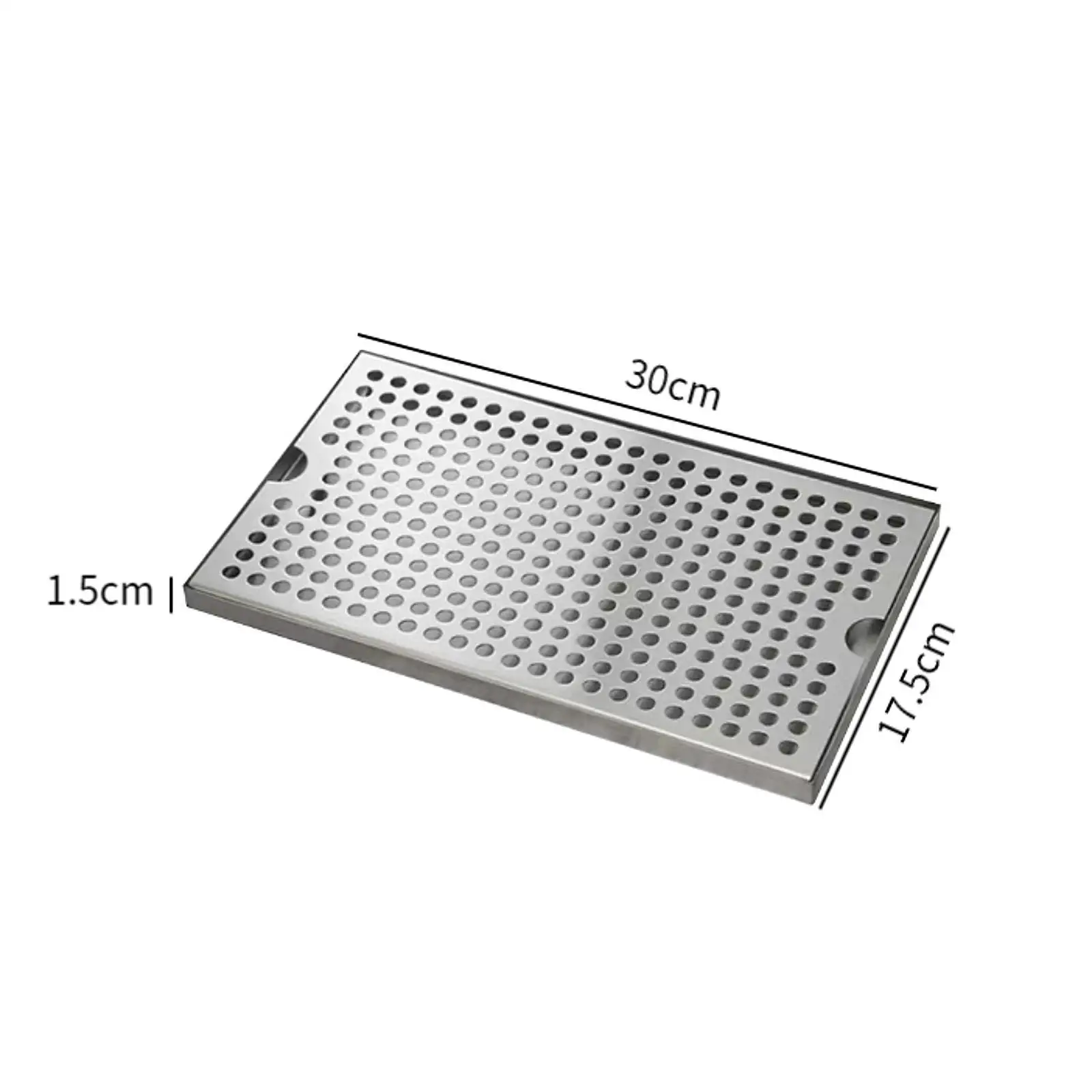 Stainless Steel Beer Drip Tray Chinese Kungfu Tea Drainage Plate Bar Serving Tray for Home Kitchen Bar Supplies