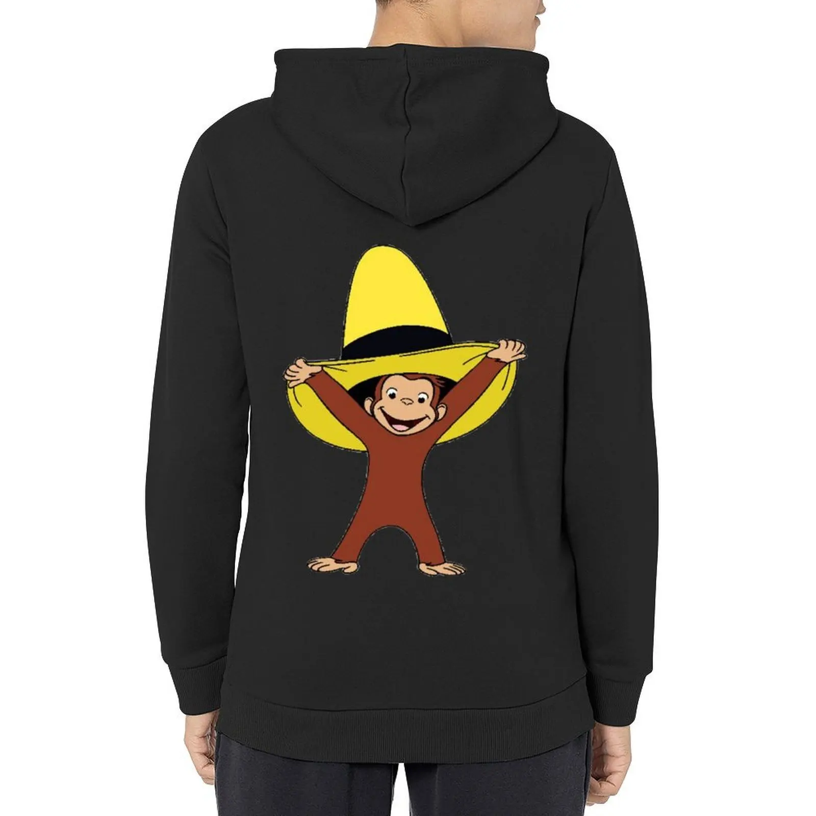 

curious george Hoodie men's sweat-shirt men's coat graphic t shirts men korean style clothes hoodie streetwear