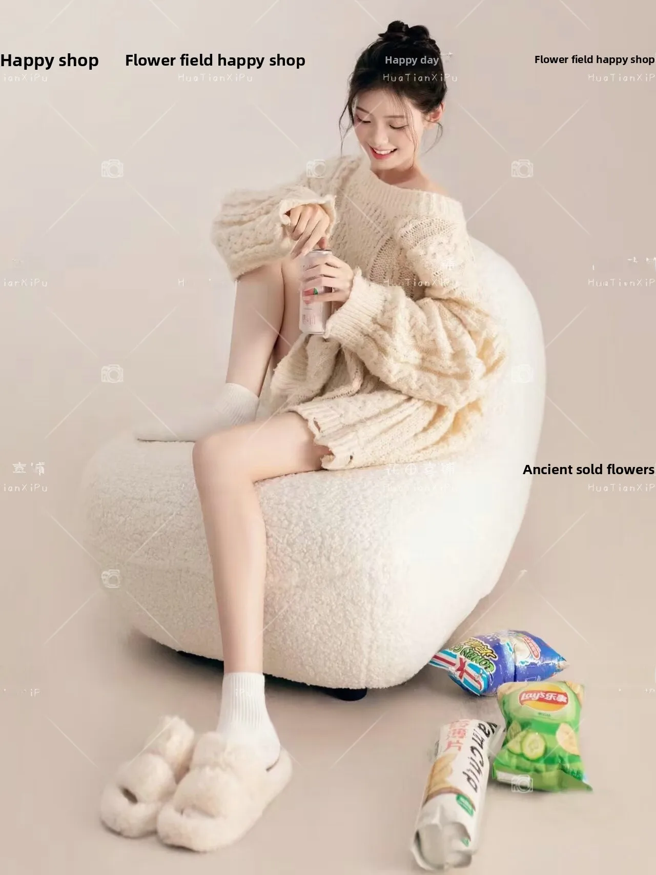 

New Arrival Korean Style Pure Desire Sweater Atmosphere Feeling Photography Clothing for Girls Artistic Portrait Summer 2023