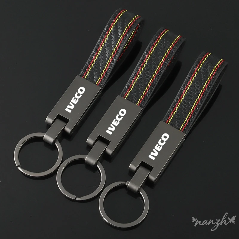 Llavero de cincha con logo IVECO para furgonetas DAILY IV V VI, Daily S-WAY, T-WAY, X-WAY, DAILY 4X4, colgante antipérdida para llaves de coche