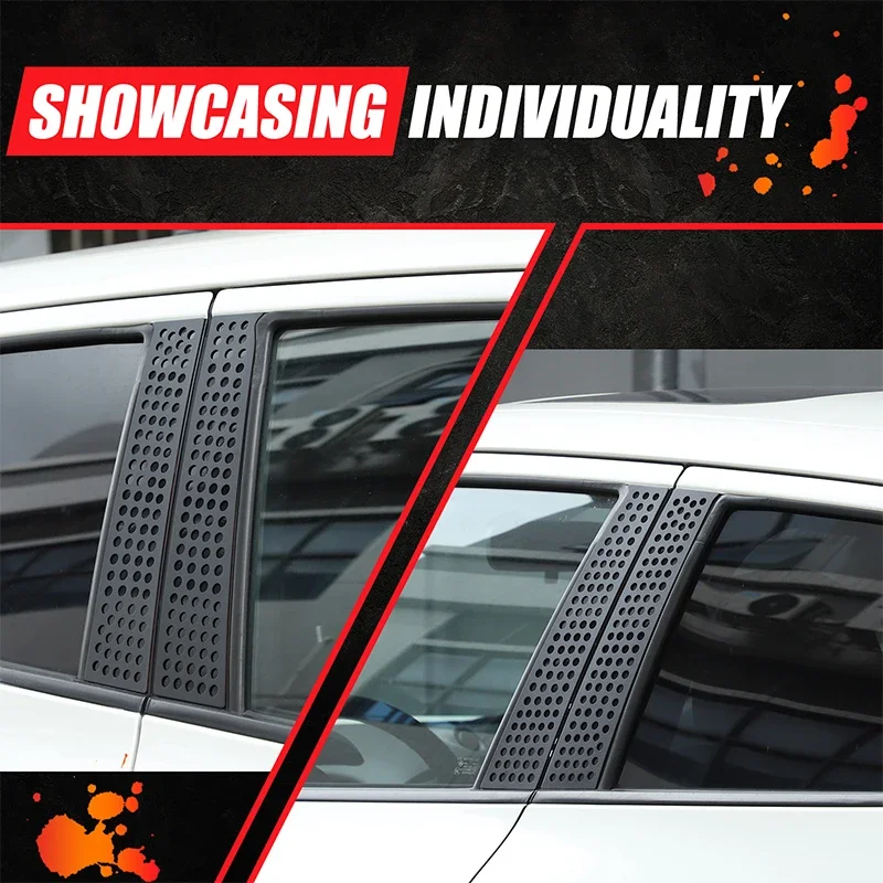 

Aluminum Alloy Car Window Center Pillar B-Pillars Cover Trim Sticker For 2011-2019 Nissan JUKE Infiniti ESQ Car Accessories