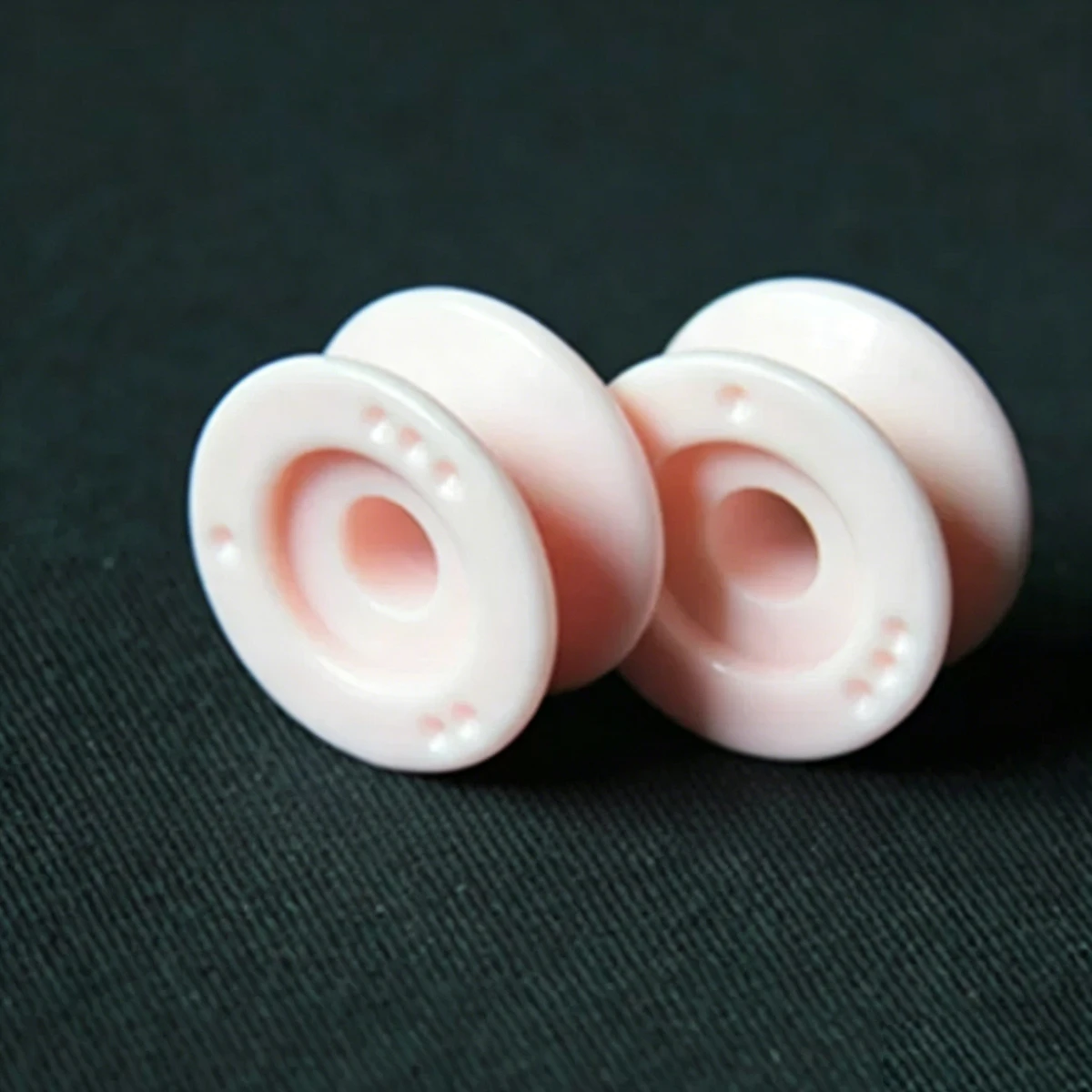 20pcs 99% Alumina Ceramic Thread Guide Wheel for Textile Twisting Draw Texturing Machine Yarn Guide