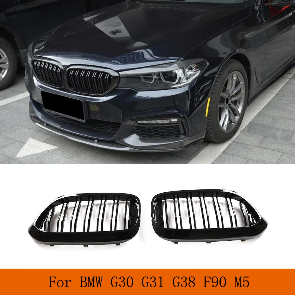 

M5 Front Kidney Car Bumper Styling Grille Facelift ABS Glossy Black Front Grill For BMW 5 Series G30 G31 G38 F90 2018 2019 2020