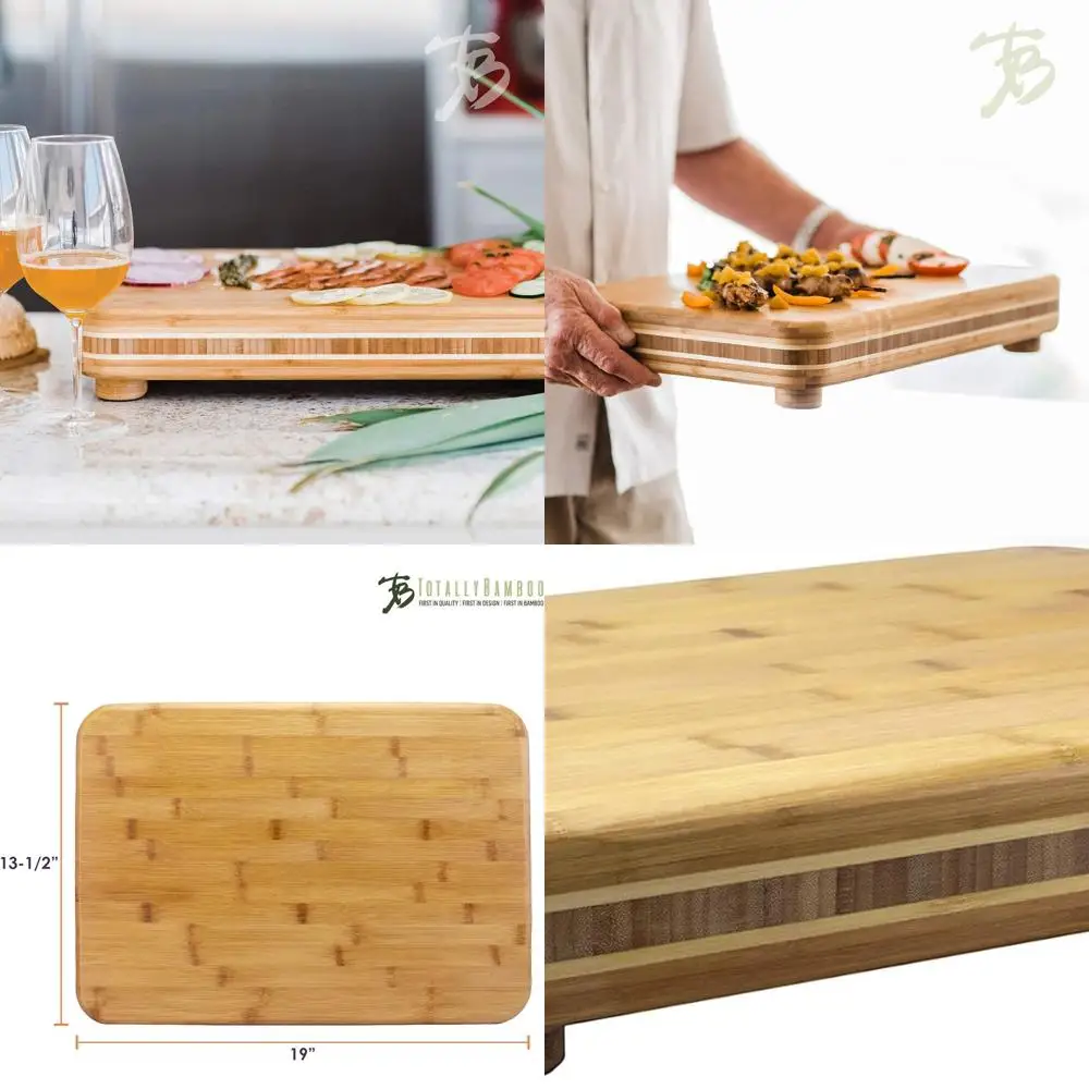 

Large Bamboo Cutting Board, 19 x 13.5, Easy to Use