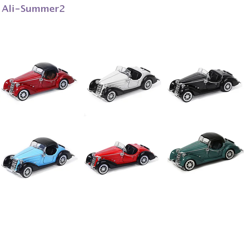 

{Summer2} {Summer2} 1:32 Vehicle Model Super Classic Pull Back Toy Car Education Collection Open Door Car Model Gift Gift Car