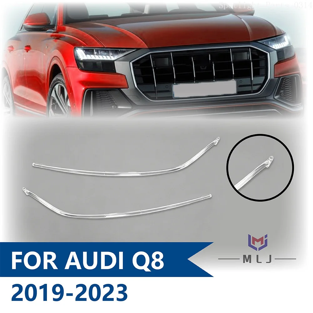 

For 2019-2023 Audi Q8 SQ8 RSQ8 LED DRL Headlight Light Guide Strip Daytime Running Light Tube Bar Angel Eye Car Accessories