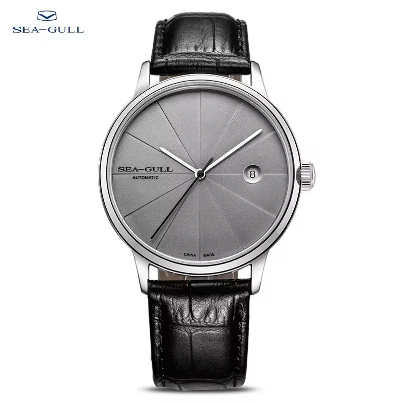 2024 Seagull Automatic Mechanical Watch Men\'s Business Watch Simple Dial Day Date Watch For Men Fashions Vintage 819.42.6015