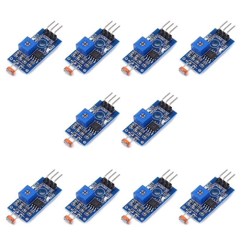 

5MM LDR Photosensitive Sensor Module Sensor Module Digital Light Detection LM393 3 Pins for Arduino