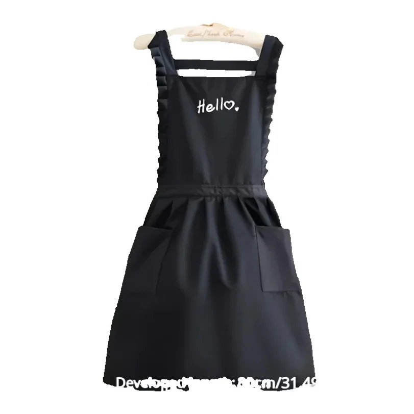 Tablier de Style princesse, tablier d'uniforme de travail de Barista de Restaurant Floral imperméable, adapté aux Restaurants/hirondelles/jardinage