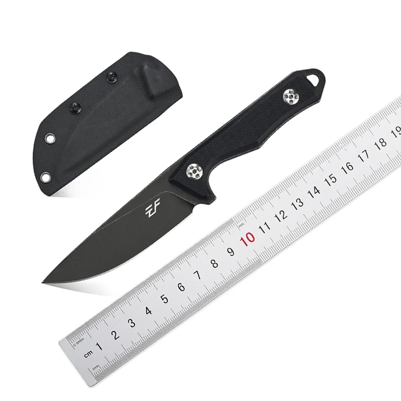 

Eafengrow EF107 Tactical Straight Knife D2 Steel Blade Fixed Portable Hunting HARNDS Survival Camping Outdoor Kitchenware Tool