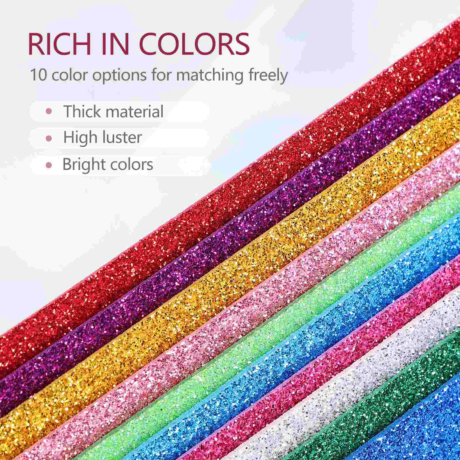 Kids Decor and Crafts for Colored Cardstock Paper Colorful A4 Glittering Decorate Child