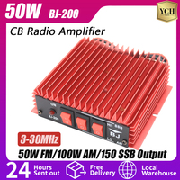 CB Radio Power Amplifier BaoJie BJ-200 50W Mini CB Radio High Power HF Amplifier 3-30MHz AM/FM/SSB/CW Input 3-5W Walkie Talkie