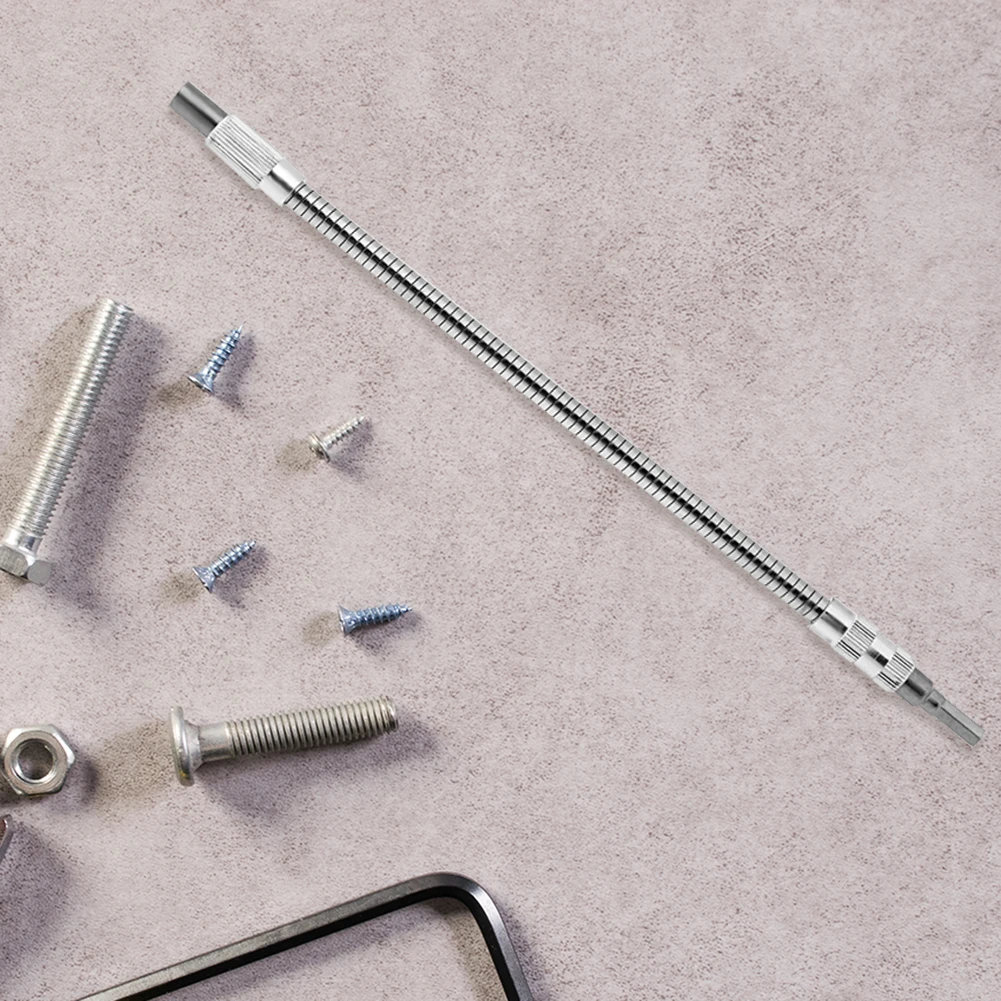 Tête universelle de tournevis électrique de perceuse de tuyau d'extension d'arbre Flexible en métal