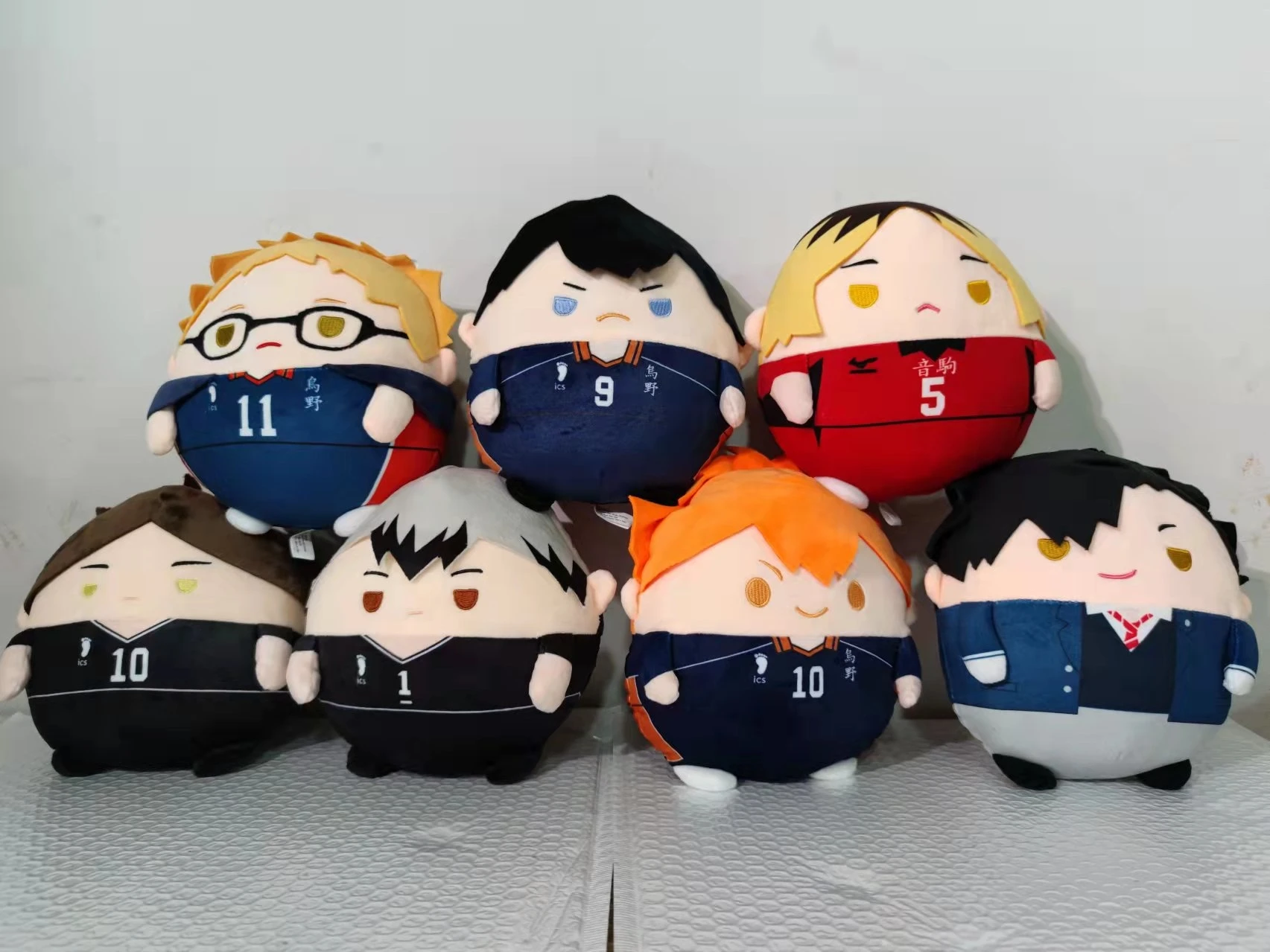 ¡Anime Haikyuu! Colgante de muñeca de algodón de Shoyo Hinata Tobio Kageyama Kei Tsukishima, regalo de Ambitus