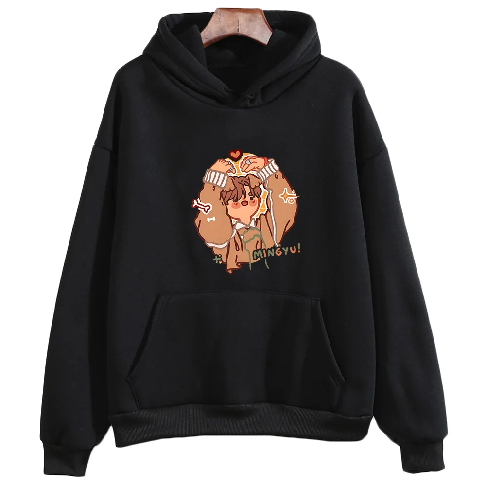 Soft Group Hoodies with Hooded Korean Style Sweatshirt Graphic Printing Fleece Casual Clothing Sudaderas Unisex Retro Hoody