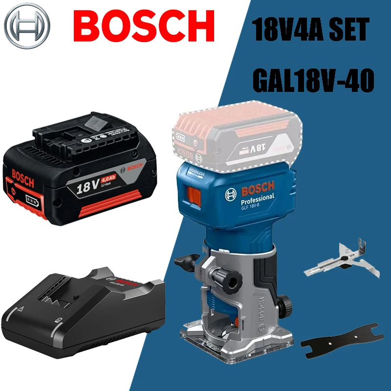 Bosch GLF 18V-8 18V Cordless Brushless 30000RPM Grooving Carving Milling Holes Carpentry Electric Trimmer