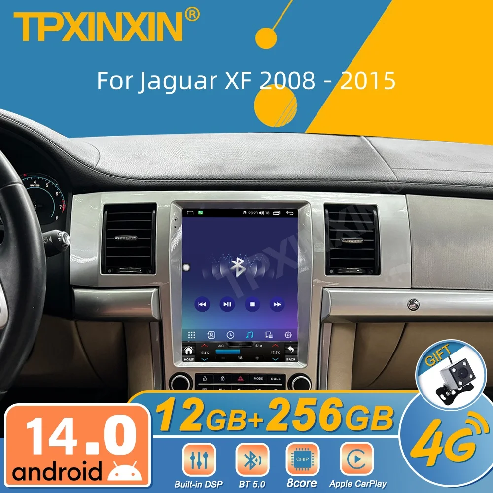 

For Jaguar XF 2008 - 2015 Android Car Radio Multimedia Video Player Wireless Carplay Autoradio Stereo GPS Navi Head Unit Screen