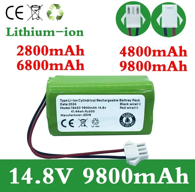 14.4V  9800mAh Li-ion battery for Conga, 990, 1090, Tesvor X500, EcoVacs, Deebot N79, N79S, DN622,  RoboVac 11, 11S, RoboVac 30