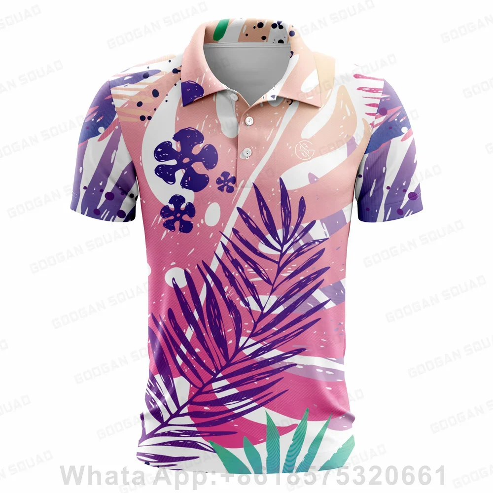 GOOGAN SQUAD Fishing Clothes Men's Polo Shirt Short Sleeves Fast Dry Breathable Casual Shirt Wild Shirt Tops F1 Racing Clothing view 4