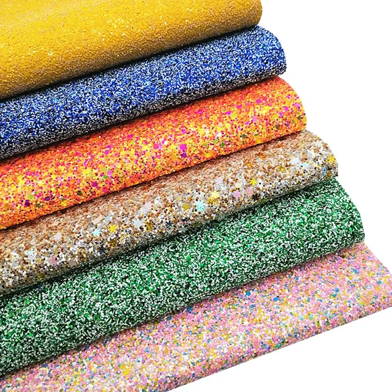 Candy Corns Snowflakes Custom Glitter Leather Sheets Orange Glitter Faux Leather Handmade DIY Craft Sheets Mini Rolls W148