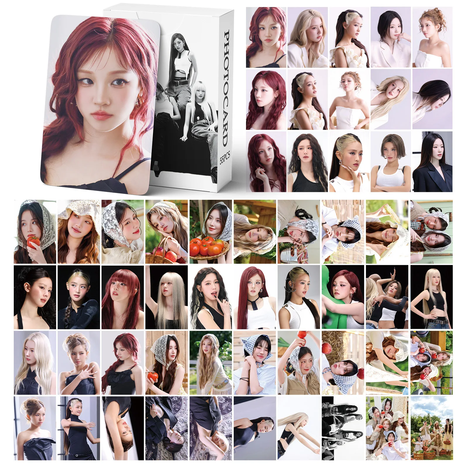 55pcs GIDLEMono New Album  IDLE hoto Card Photocards Stickers Kpop Merch Lomo Cards Set Fans Collection Cards Gift view 3