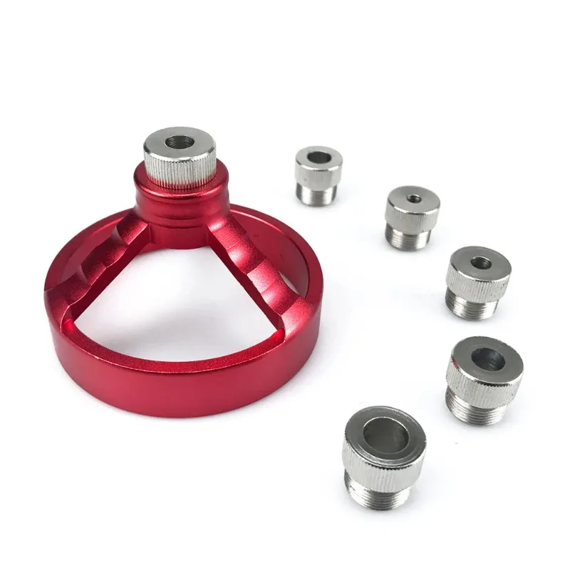 Oem 5/6/7/8/9/10mm Vertical Drill Guide Fixture Aluminum Alloy Hole Puncher Locator Jig Hinged Hole Opener Woodworking Toolsl