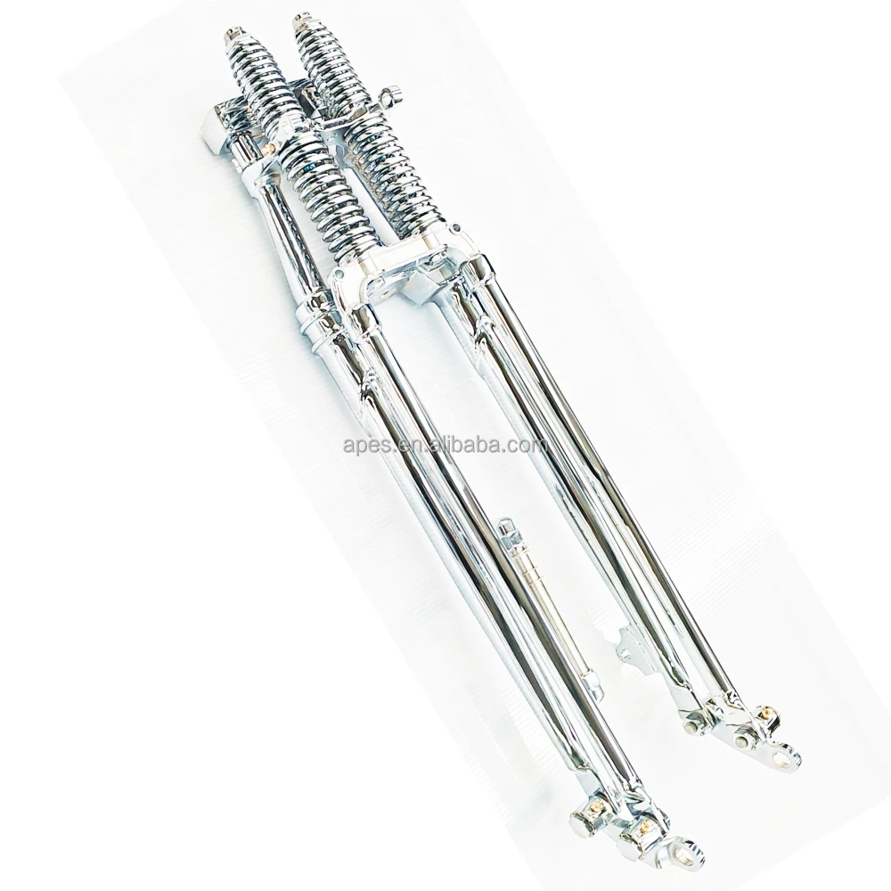 Vintage OEM Springer Front Forks 18/20/22/24/26/28inch Narrow Chrome Plated Black 20#Steel New Motorcycle Replacement
