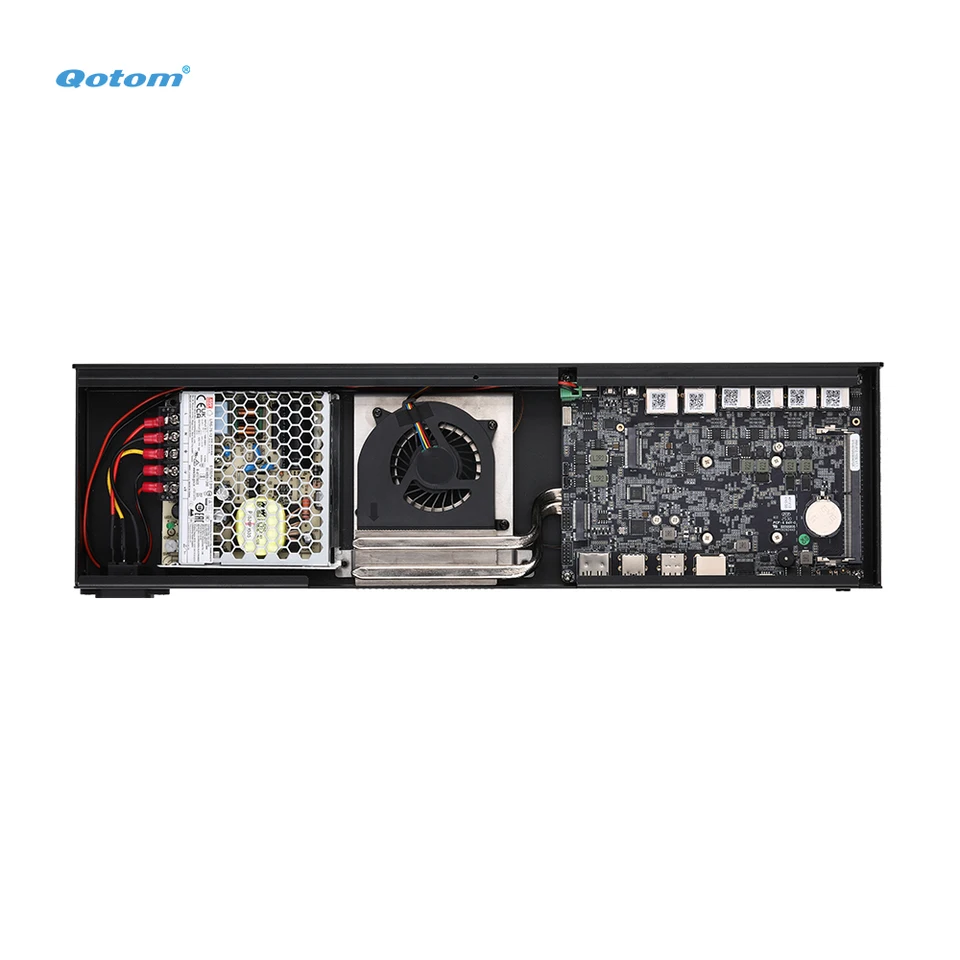 i5 10500【管282】WiFi 6／16G／SSD256G／HDD500G Qotom Mini PC Intel N100/ N305/ N355, 2x 10G Marvell AQC113 & 4x