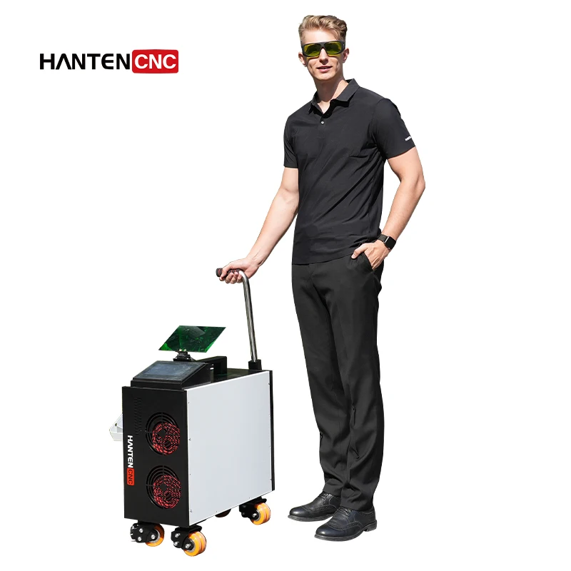 

Handheld Fiber Laser Cleaning Machine Compact for Metal Mold Oil Paint Removal Laser Rust Removal Machine1500w Industrial