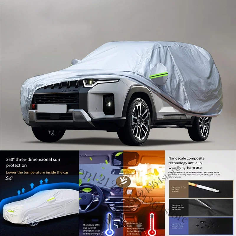 

For SsangYong Torres Auto Anti snow Anti dust Anti-uv Anti peeling paint And Anti Rainwater 210t car cover Car cover protection