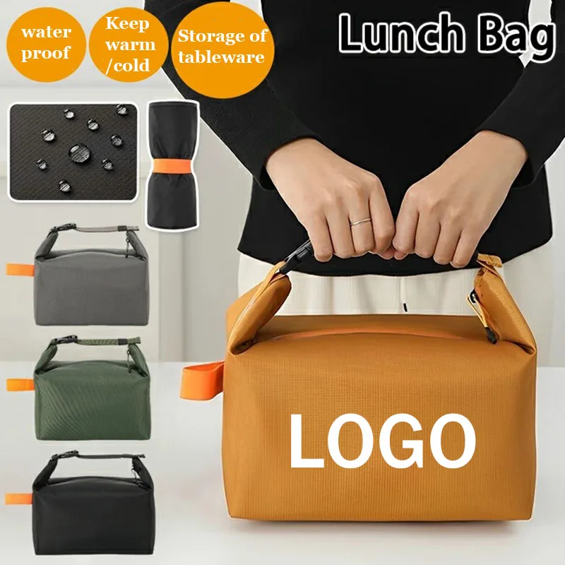 مخصص معزول حقيبة الغداء سعة كبيرة مانعة للتسرب حقيبة للحفاظ على البرودة للمدرسة مكتب نزهة حقيبة الغداء شخصية 1 قطعة