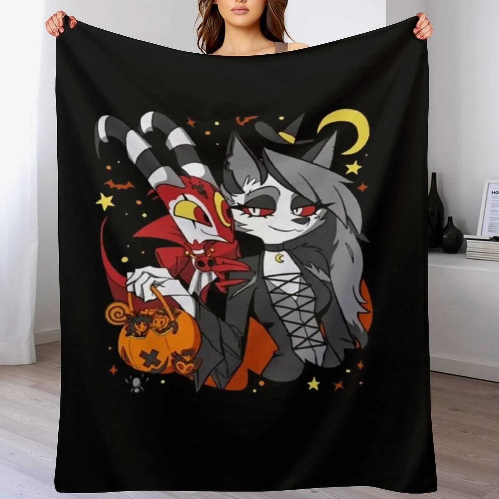 Helluva Boss Loona Throw Blanket Flannel Fleece Soft Warm Throw Blanket