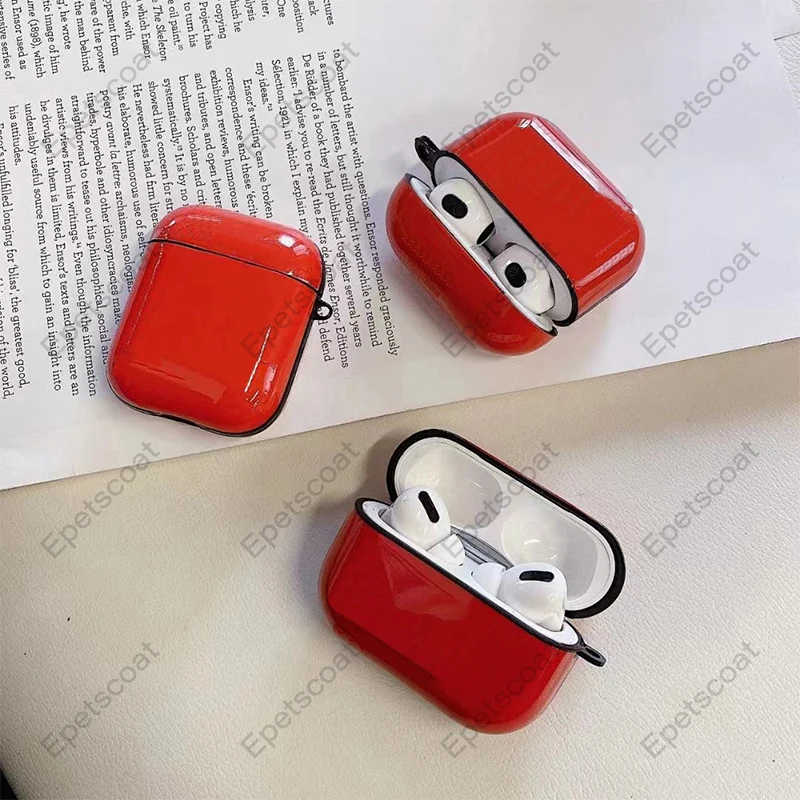 Colorful smooth IMD material wireless earphone case protective cover suitable for Airpods Pro 1 2 3 wholesale 005