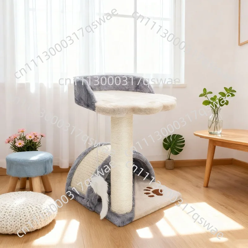 Cat climbing frame, small cat bed, cat jumping platform  short plush soft bite