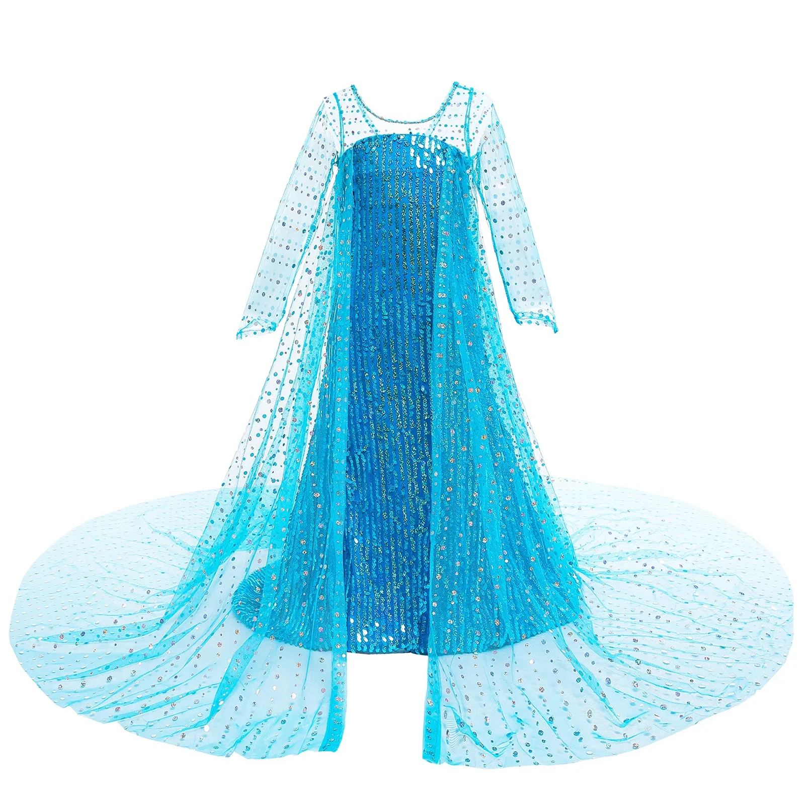 Kids Elsa Costume Girl Halloween Princess Cosplay Party Dress Kids Belle Costume Girl Halloween Princess Cosplay Party Dress