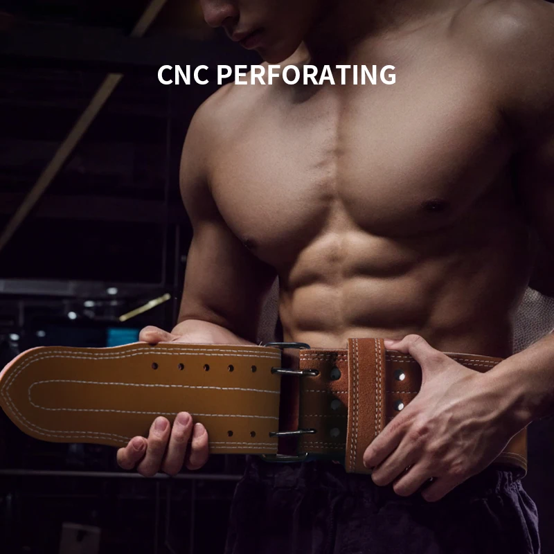 

Фитнес-пояс для пауэрлифтинга, приседаний, становая тяга, мужская тяжелая атлетика, спортивная защита талии, защитное оборудование для тяжелой тренировки, коровья кожа