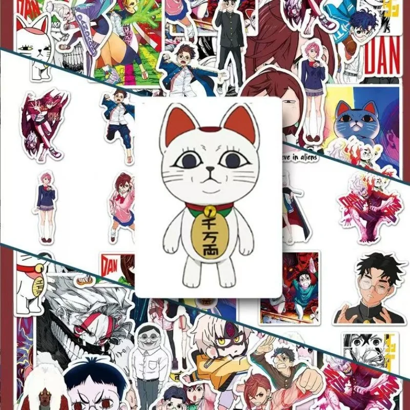 Dandadan Stickers Turbo Granny Maneki Neko Meme Momo Ayase Okarun Decals for Laptop Water Bottle Luggage Decor Fan Gift 50pcs