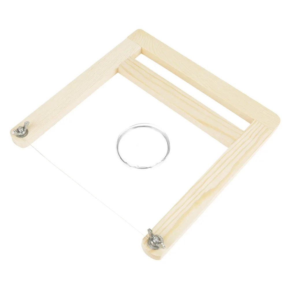 

Soap Making Aids Wooden Handle Soap Cutter Reusable Tool Portable Wax Cutter Hand Craft Wire String String Cutter Hand Work