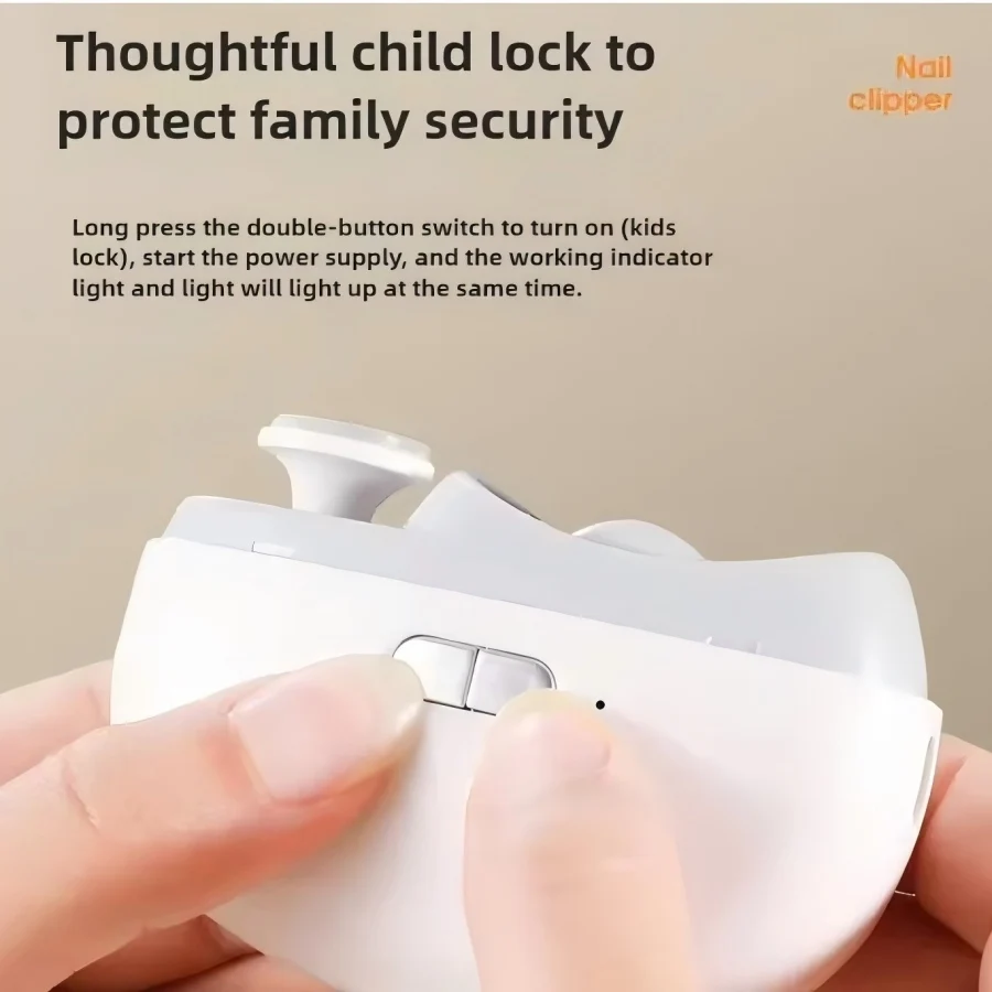 マニキュアマシン 電動爪切り 子供と大人用の挟み込み防止爪切り 爪切り 多機能ネイルポリッシュ