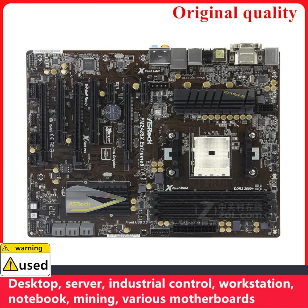 

Used For ASROCK FM2A85X Extreme 6 Motherboards Socket FM2 DDR3 32GB For AMD A85X A85 Desktop Mainboard SATA III USB3.0