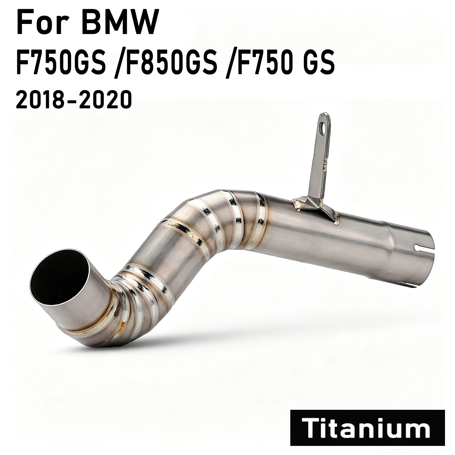 Großhandelspreis Slip-On Titan Auspuff Schalldämpfer Motorrad Auspuff Mittelrohr für BMW F750GS F850GS F750 GS 2018-2020