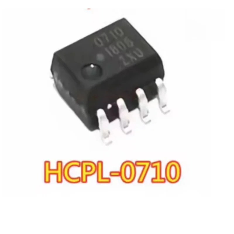 10PCS HCPL-0710 High Speed CMOS Optocoupler 2500V Isolation 12Mbps SOIC-8 SMD Chip